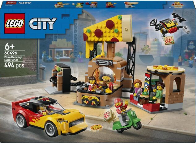 LEGO 60496 - City Pizza Delivery Experience With Vehicles - 401958060496 - crystallotus.eu
