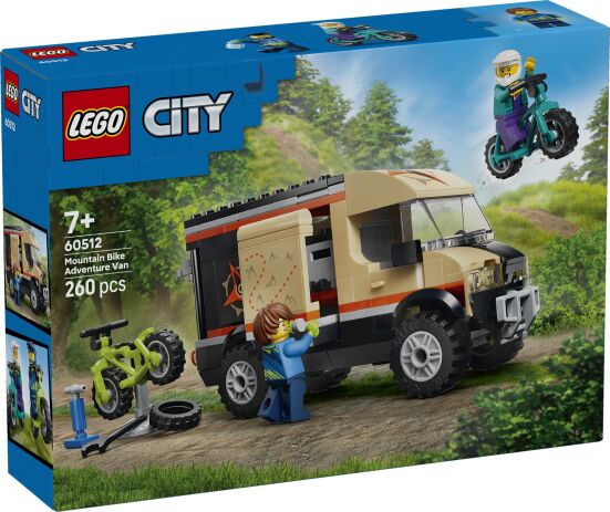 LEGO 60512 - City Mountain Bike Adventure Van - 401958060512 - crystallotus.eu