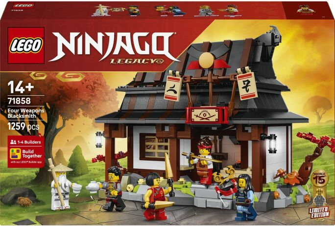 LEGO 71858 - Ninjago Four Weapons Blacksmith 15th Anniversary - 401958071858 - crystallotus.eu