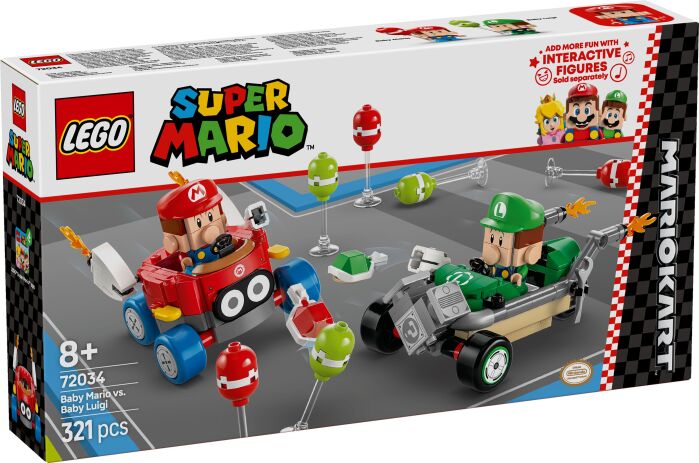 LEGO 72034 - Super Mario Kart-Baby Mario vs. Baby Luigi - 401958072034 - crystallotus.eu