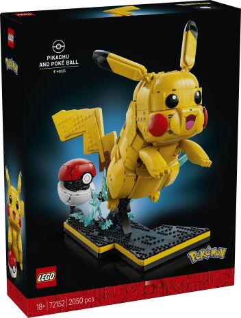 LEGO 72152 - Pokemon: Pikachu &amp; Poke Ball - 401958072152 - crystallotus.eu
