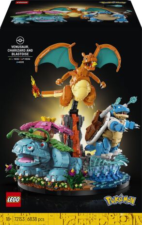 LEGO 72153 - Pokemon: Venusaur, Charizard &amp; Blastoise - 401958072153 - crystallotus.eu