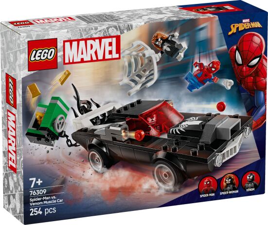 LEGO 76309 - Super Heroes Spider-Man vs. Venom Muscle Car - 401958076309 - crystallotus.eu