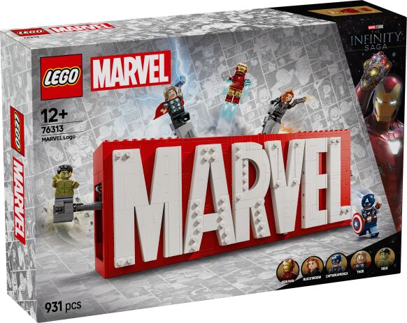 LEGO 76313 - Super Heroes Marvel Logo &amp; Minifigures - 401958076313 - crystallotus.eu