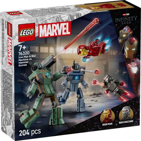 LEGO 76320 - Super Heroes Iron Man &amp; War Machine vs. Hammer Drones - 401958076320 - crystallotus.eu
