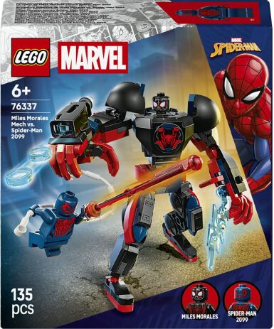 LEGO 76337 - Super Heroes Miles Morales vs. Spider-Man 2099 - 401958076337 - crystallotus.eu