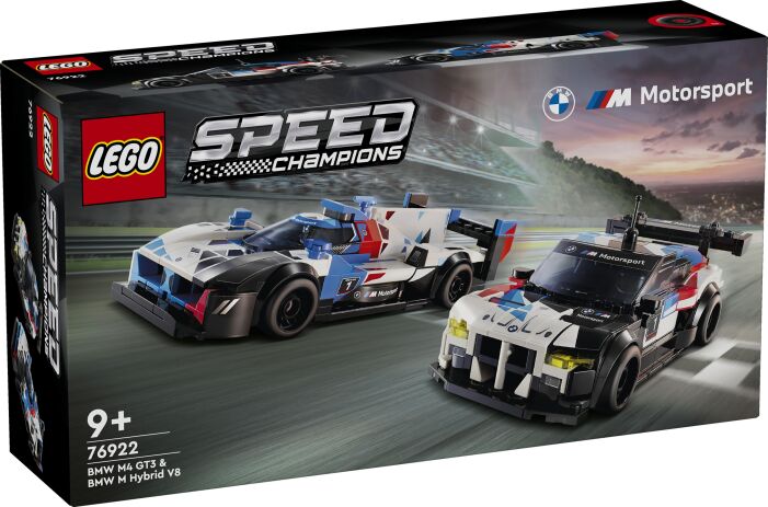 LEGO 76922 - Speed Champions BWM M4 GT3 &amp; BMW M Hybrid V8 Race Cars - 401958076922 - crystallotus.eu