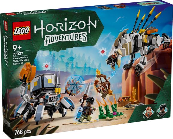 LEGO 77037 - Horizon Aloy &amp; Varl vs. Shell-Walker &amp; Sawtooth - 401958077037 - crystallotus.eu