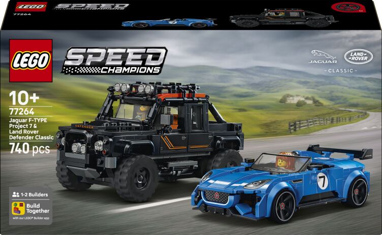 LEGO 77264 - Speed Champions Jaguar Project 7 &amp; Land Rover Defender - 401958077264 - crystallotus.eu