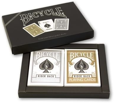 Bicycle - Prestige Line 2 Poker Deck Set (Gold &amp; Silver)