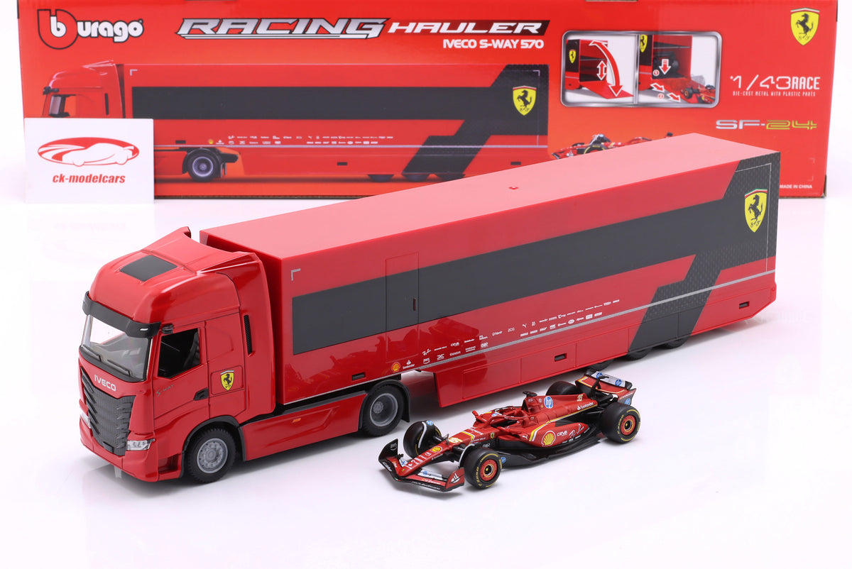 Bburago 1:43 F1 Racing Hauler - Ferrari SF-24 