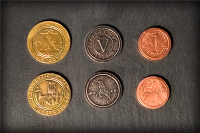 Set Of 50 Metal Medieval Coins