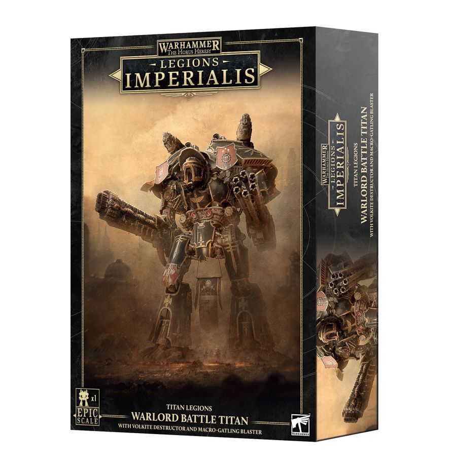 Warhammer The Horus Heresy - Legions Imperialis: Warlord Titan with Volkite Destructor and Macro-Gatling Blaster (03-109)