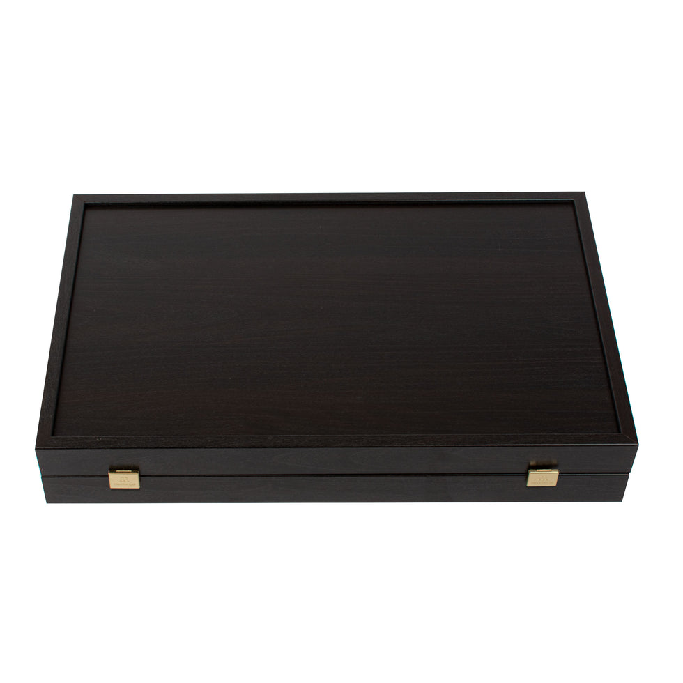 Premium Handcrafted Wenge Replica Wood Backgammon Set with Side Racks 48x60cm (by Manopoulos) (BXL1VV)