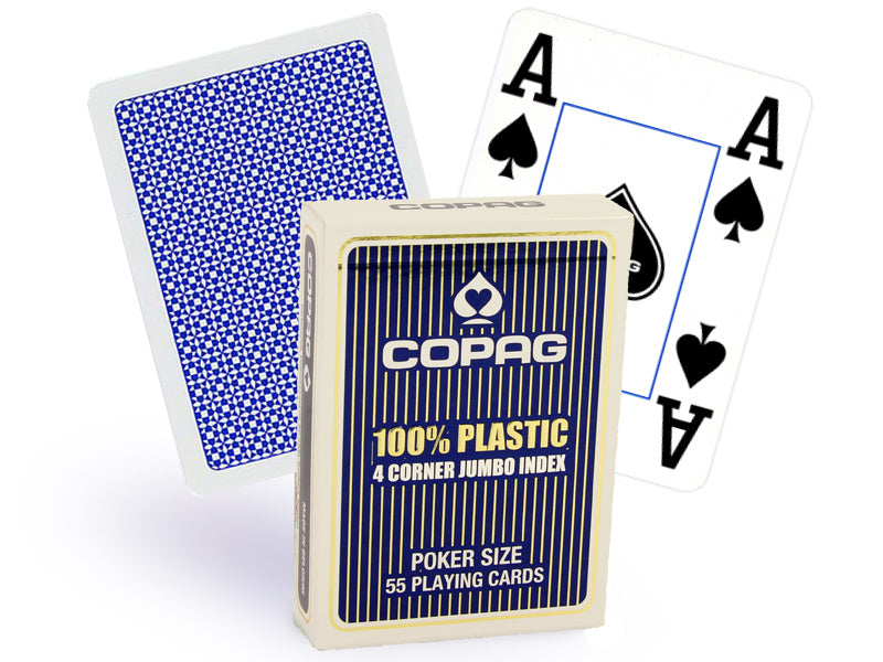Copag - 4 Corner Jumbo Index (Blue Color)