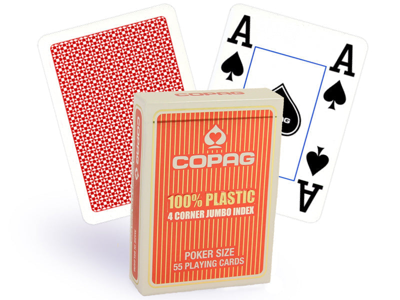 Copag - 4 Corner Jumbo Index (Red Color)