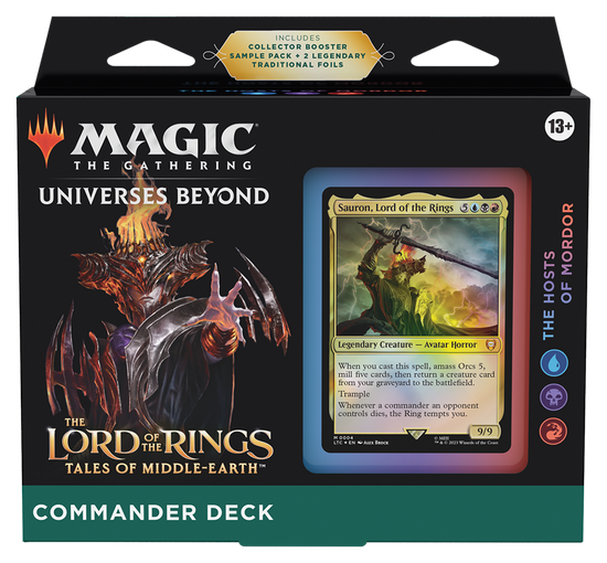 Magic: The Gathering Universes Beyond The Lord of the Rings: Tales of Middle-Earth Commander Deck The Hosts of Mordor