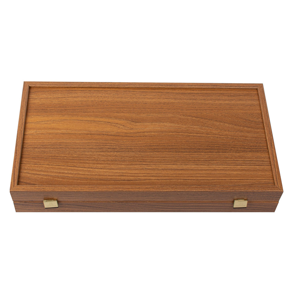 Premium Handcrafted Oak and Walnut Replica Backgammon Set 48x52cm (by Manopoulos) (TXL1KD)