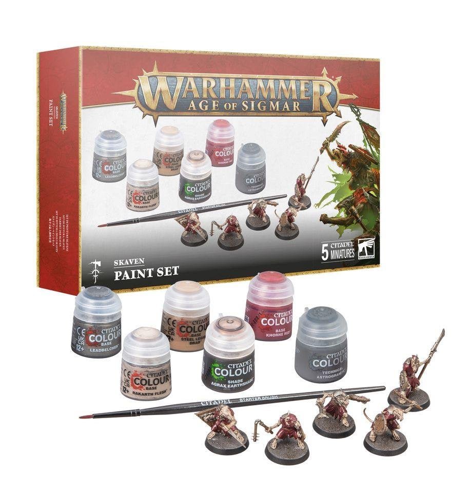 Age of Sigmar - Skaven + Paint Set (60 - 09) - 5011921219285 - Crystal Lotus