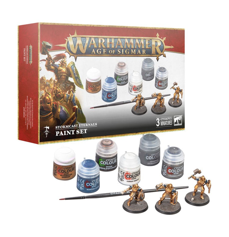 Age of Sigmar - Stormcast Eternals + Paint Set (English) (60 - 10) - 5011921219322 - Crystal Lotus