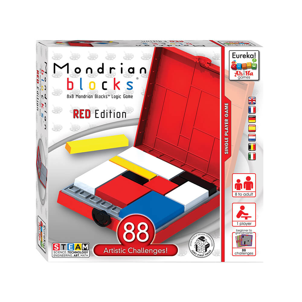 Ah!Ha Mondrian Blocks - Red Edition - 5425004735539 - CrystalLotus.eu