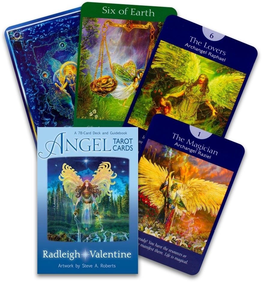 Angel Tarot Cards, A 78 - Card Deck and Guidebook - 9781401955960 - CrystalLotus.eu