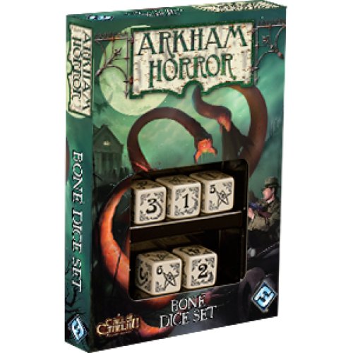 Arkham Horror Bone Dice Set - 9781616618513 - CrystalLotus.eu