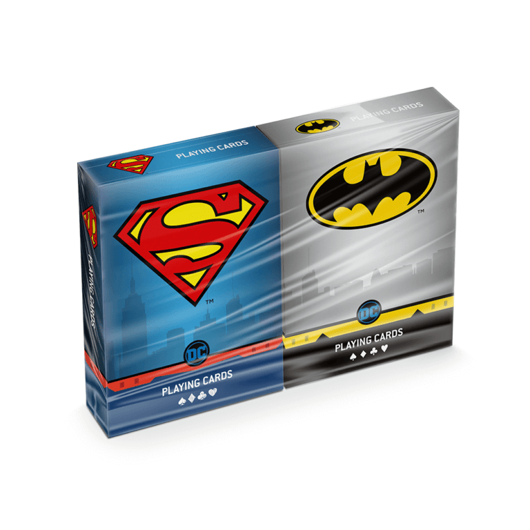 Batman &amp; Superman Playing Cards Duopack - 5411068017728 - Crystal Lotus