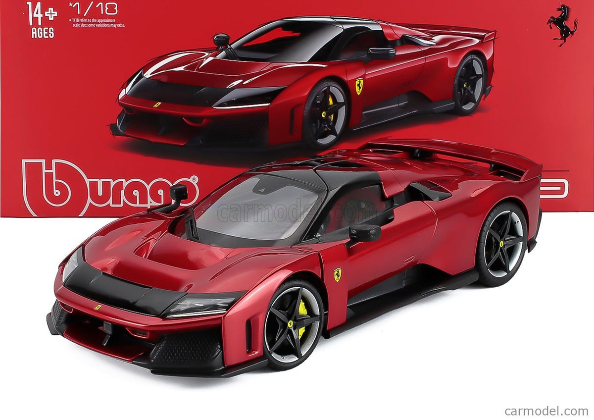 Bburago 1:18 Signature Ferrari F80 2024-2025 Metallic Red - 4893993019908 - Crystal Lotus