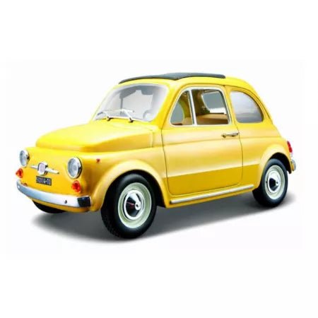 Bburago 1:24 Fiat 500F (1965) Yellow - 4893993220984 - Crystal Lotus