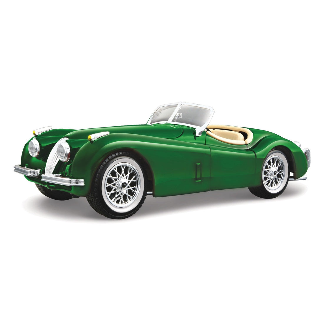 Bburago 1:24 Jaguar XK120 Roadster (1951) Green - 4893993220182 - Crystal Lotus