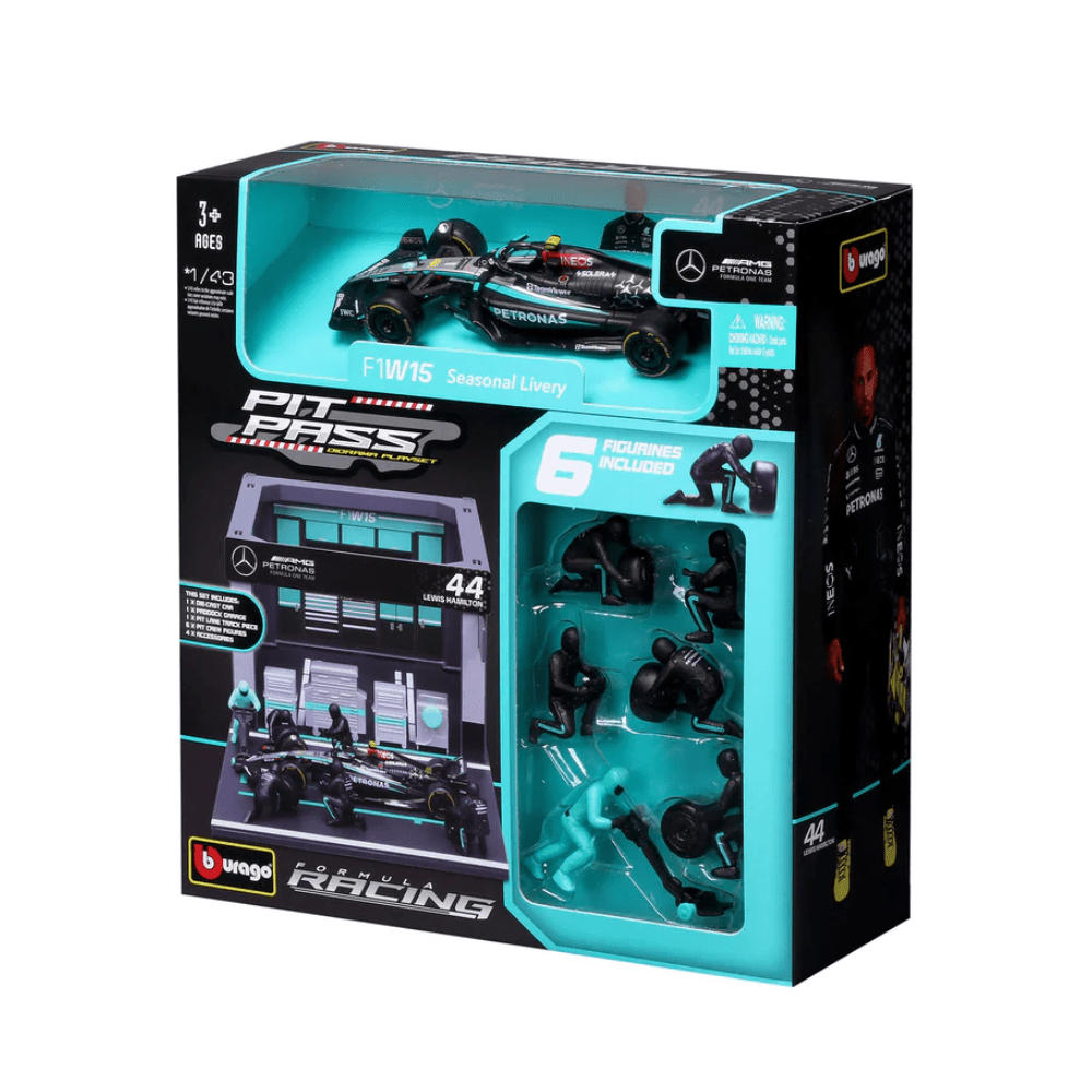 Bburago 1:43 F1 Pit Pass - Mercedes-AMG W16 2025 (