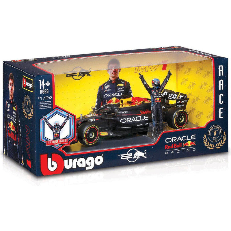 Bburago 1:24 F1 Oracle Red Bull RB20 (2024) with driver figure (