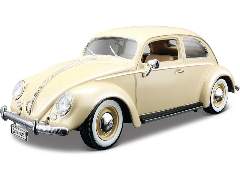 Bburago 1:18 VW Kafer-Beetle (1955) Beige - 4893993120291 - crystallotus.eu