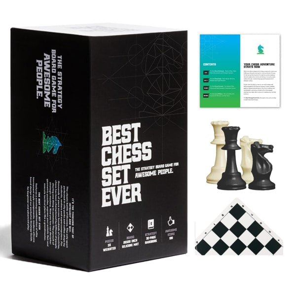 Best Chess Set Ever Double sided XL (Black Board + Green Board) - 616469768841 - CrystalLotus.eu