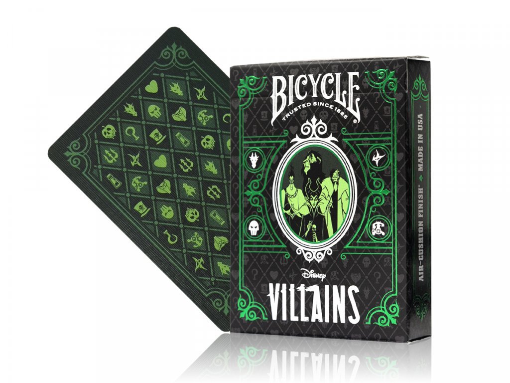 Bicycle Disney Villains Green - 073854095829 - CrystalLotus.eu