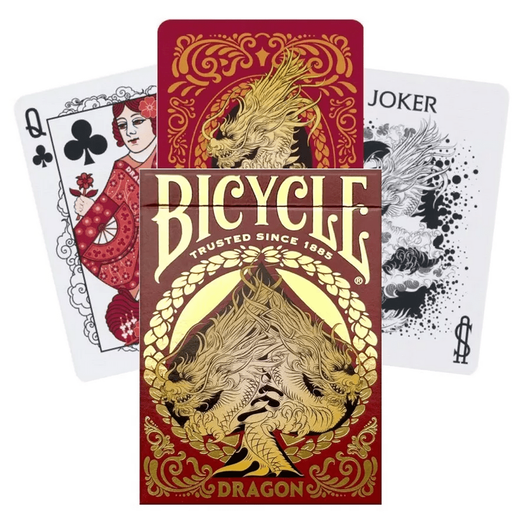 Bicycle - Dragon Playing Cards (Red Color) - 073854096383 - Crystal Lotus