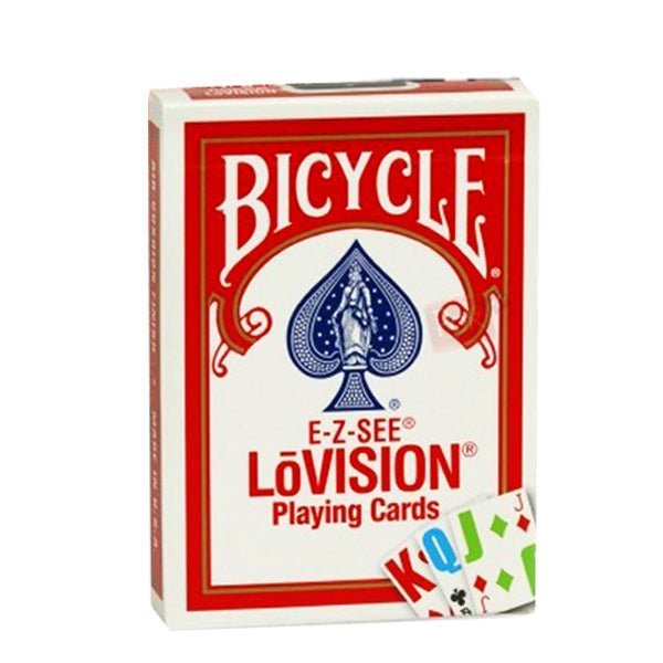 Bicycle - E - Z - SEE LōVision Playing Cards (Red Color) - 073854001257 - Crystal Lotus