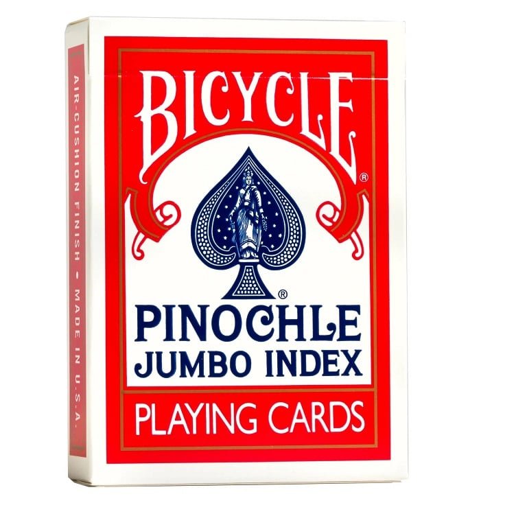 Bicycle Pinochle Jumbo Index Red - 073854000441 - CrystalLotus.eu