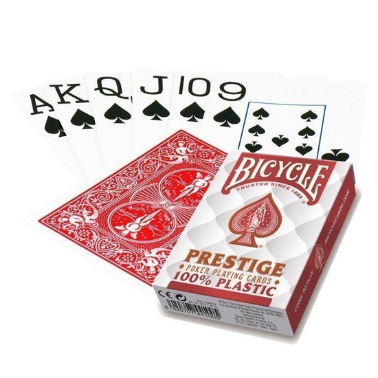 Bicycle Prestige Rider Back 100% Plastic Jumbo Index Red - 8420707441005 - CrystalLotus.eu