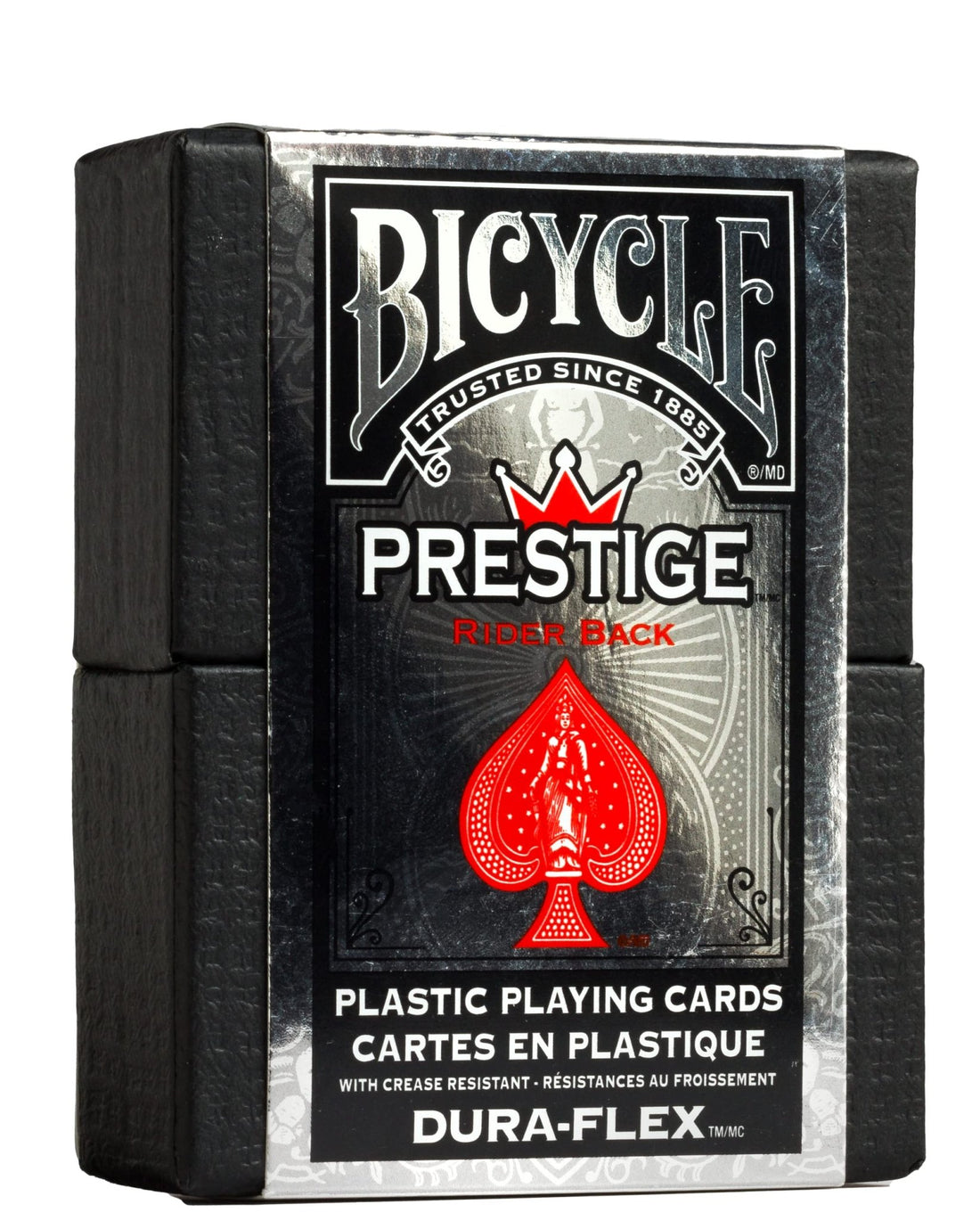 Bicycle Prestige Rider Back 100% Plastic Standard Index Red (Premium Box) - 073854014844 - CrystalLotus.eu