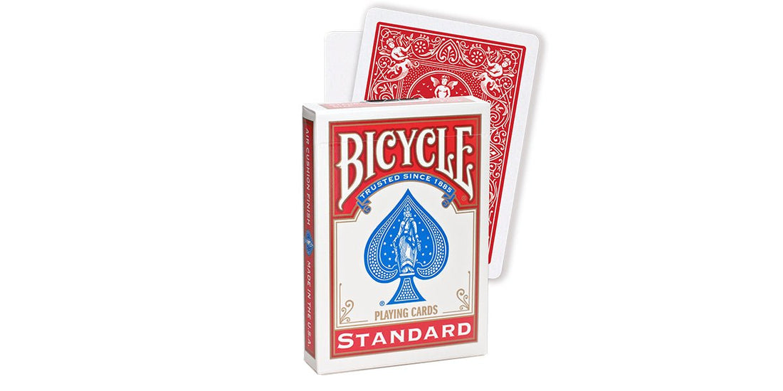 Bicycle Rider Back Poker Size Standard Index Playing Cards (Red) - 073854008089 - Crystal Lotus