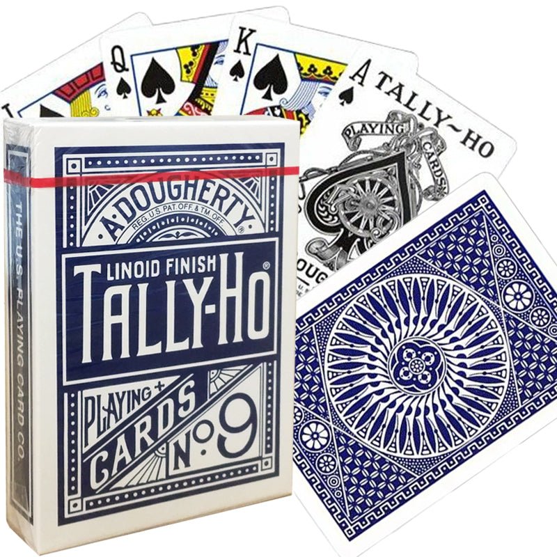 Bicycle: Tally - Ho Standard Index - Circle Back (Blue) - 073854000090 - Crystal Lotus