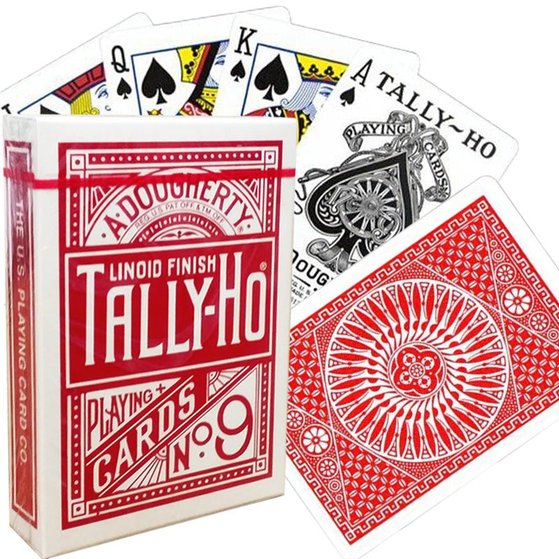 Bicycle: Tally - Ho Standard Index - Circle Back (Red) - 073854000090 - Crystal Lotus