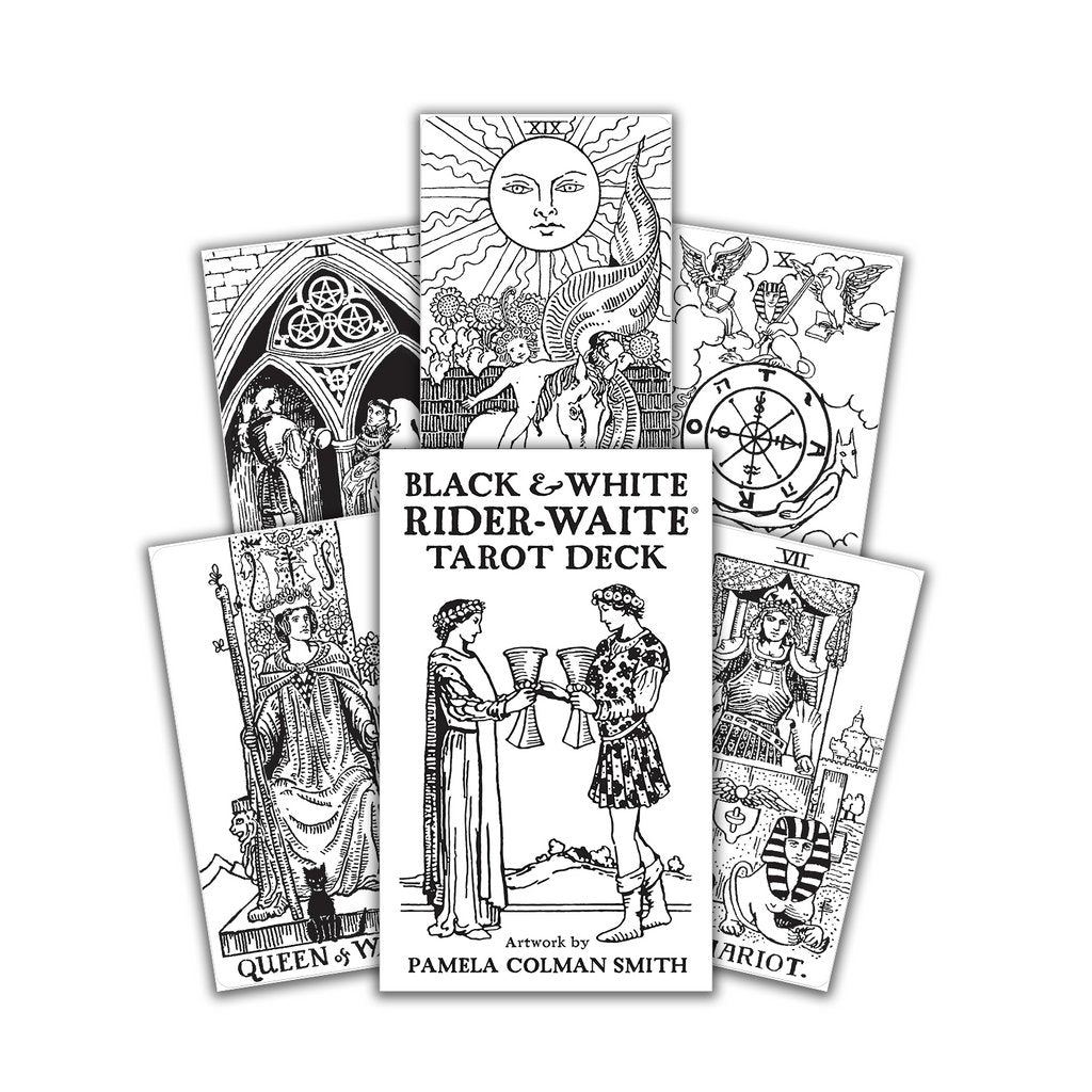 Black &amp; White Rider - Waite Tarot cards - 9781646711604 - Crystal Lotus