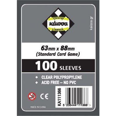 Boardgame Sleeves 63x88mm 100pcs (Standard Size Card Game) - 5205444111366 - CrystalLotus.eu