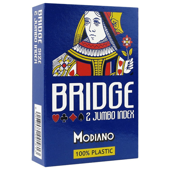 Bridge 100% Plastic 2 Jumbo Index Blue - 8003080005813 - CrystalLotus.eu