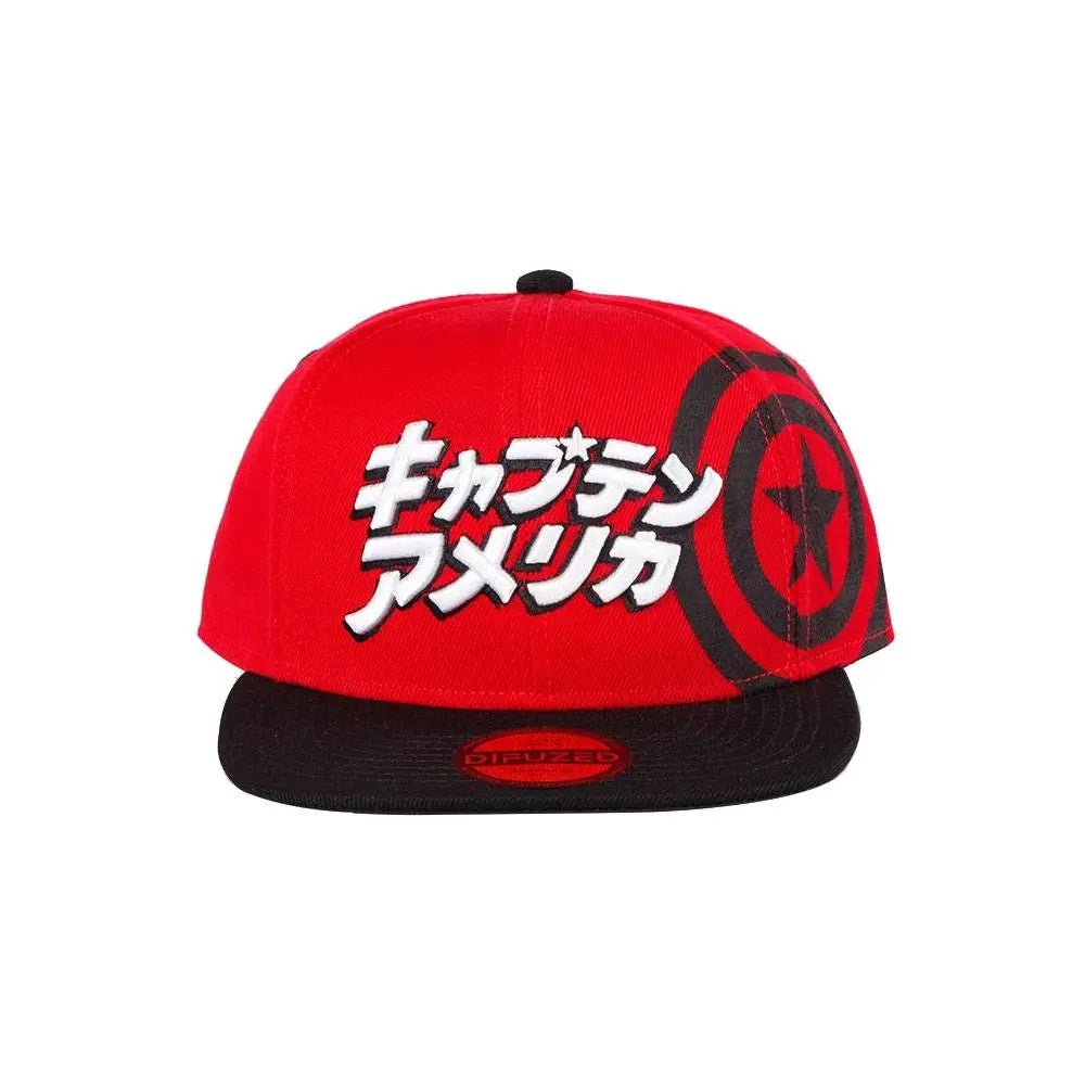 Captain America Snapback Cap Japanese - 8718526121667 - CrystalLotus.eu