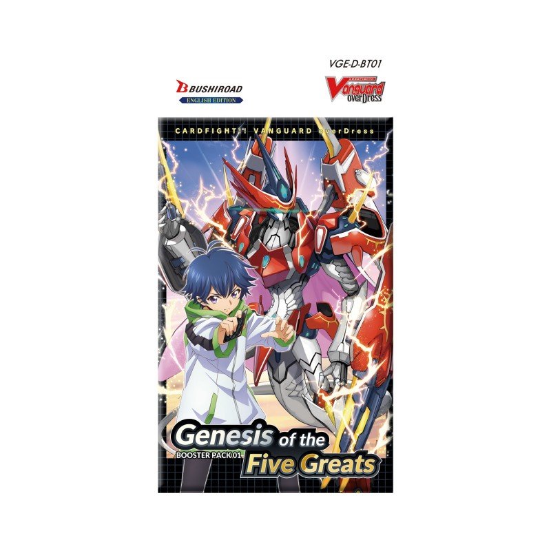 Cardfight!! Vanguard overDress - Booster Pack: Genesis of the Five Greats (English Language) - 8885009406198 - CrystalLotus.eu