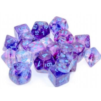 Chessex 7 Die Sets - Nebula TM Nocturnal/blue Luminary 7 - Die Set - 601982032296 - CrystalLotus.eu